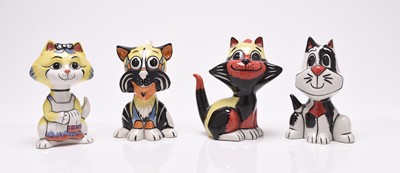 Lot 152 - A group of four Lorna Bailey limited edition cats