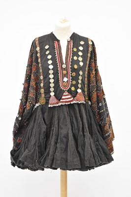 Lot 266 - An embroidered and beadwork Jumlo robe, Nuristan