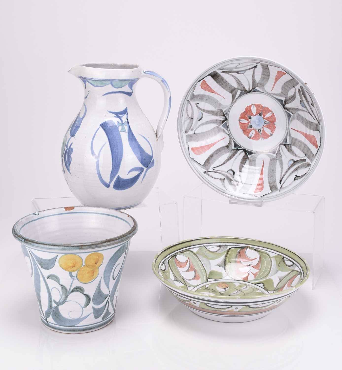 Lot 513 - A group of Aldermaston studio pottery including Edgar Campden and David Anthony