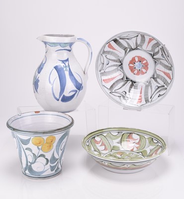Lot 513 - A group of Aldermaston studio pottery including Edgar Campden and David Anthony
