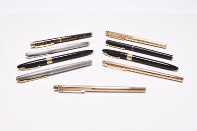 Lot 276 - A collection of seven Sheaffer fountain pens, all cased