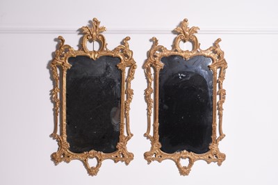 Lot 270 - A pair of rococo revival giltwood wall mirrors