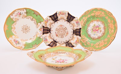 Lot 76 - Wedgwood, Royal Crown Derby and Coalport plates