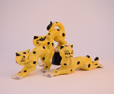 Lot 167 - Three Lorna Bailey polka dot cats