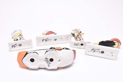 Lot 169 - Five Lorna Bailey 'Winter Olympic Sports' cat figures
