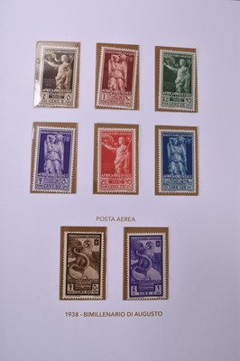 Lot 217 - Collection of Italian Colonies stamps in 2 pre-printed Bolaffi albums with certificates; mostly mint