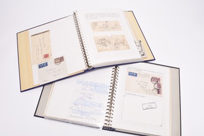 Lot 306 - An excellent collection of India Postal History in three albums, well researched and written up.