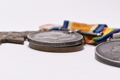 Lot 175 - WW1 Royal Navy Medal group - Chief Stoker Everett, involved in the first naval battle of WW1