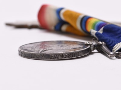 Lot 175 - WW1 Royal Navy Medal group - Chief Stoker Everett, involved in the first naval battle of WW1