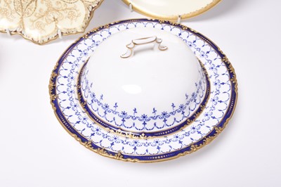Lot 106 - A group of English and French pottery and porcelain, predominantly late 19th and early 20th century