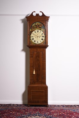 Lot 213 - A George IV inlaid mahogany longcase clock