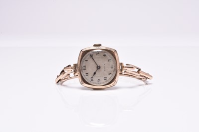 Lot 494 - Rolex: A lady's 9ct gold bracelet watch