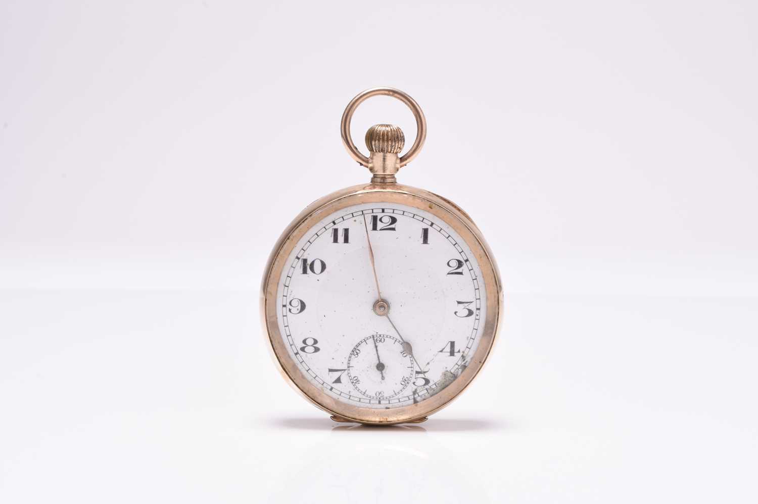 Lot 436 - A 9ct gold open face pocket watch