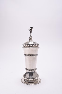 Lot 96 - An Edwardian large silver sugar caster