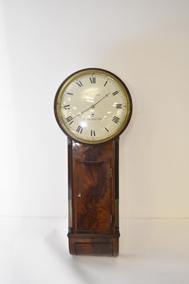 Lot 215 - A 19th century mahogany tavern clock, Simpson of Yarmouth