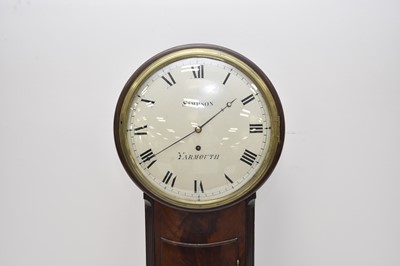 Lot 215 - A 19th century mahogany tavern clock, Simpson of Yarmouth