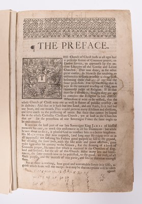 Lot 79 - Book of Common Prayer. Folio, Edinburgh, Robert Young, 1637.