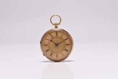 Lot 87 - A lady's 18ct gold open face pocket watch