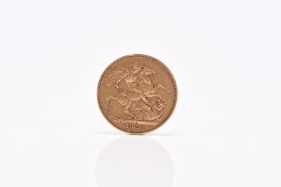 Lot 262 - Victoria young head sovereign - St George and Dragon