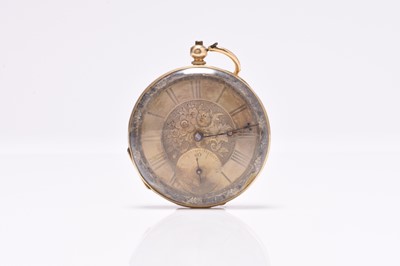 Lot 439 - An 18ct gold open face pocket watch