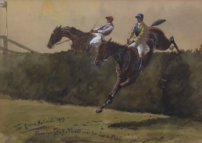 Lot 402 - William Verner Longe (1857-1824) The Grand National 1919