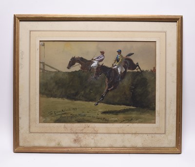 Lot 402 - William Verner Longe (1857-1824) The Grand National 1919
