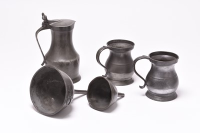 Lot 166 - An assembled group of 18th century pewter