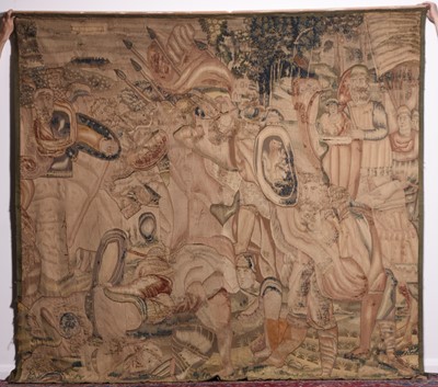 Lot 147 - A Franco-Flemish tapestry, probably 17th century