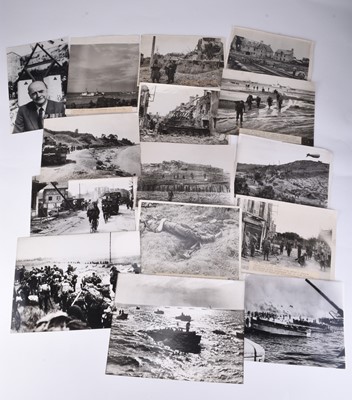 Lot 23 - PRESS PHOTOGRAPHY - D-Day Landings and Allied advance, Second World War