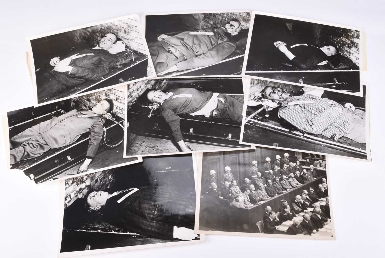 Lot 30 - Nuremberg Trial - Post-execution photographs and one of the trial