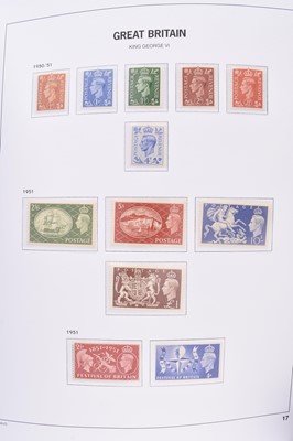 Lot 317 - Great Britain 1840-1970 collection housed in Davo pre-printed album;almost complete per the Davo listing