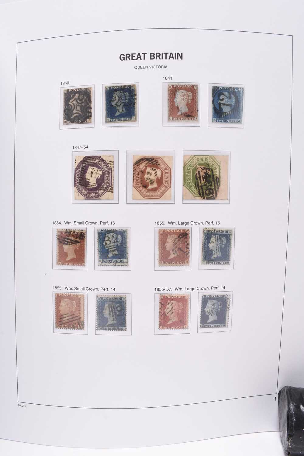 Lot 317 - Great Britain 1840-1970 collection housed in Davo pre-printed album;almost complete per the Davo listing