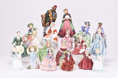 Lot 96 - A group of collectable figures, mainly Royal Doulton ladies