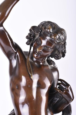 Lot 138 - After François Théodore Devaulx (1808-1870), a pair of bronze figures of dancers