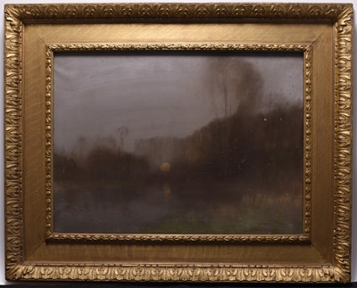 Lot 411 - Robert Macauley Stevenson (1854-1952) Moonlit River Landscape