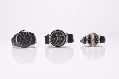 Lot 311 - Bulova, Hugo Boss and Oris: Three gentleman's wristwatches