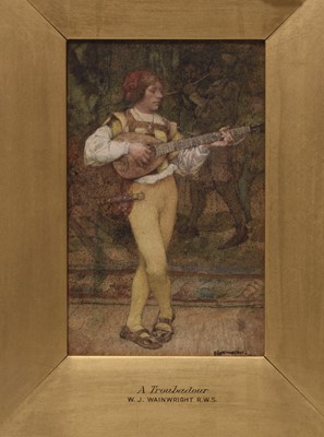 Lot 410 - William John Wainwright (1855-1931) A Troubadour