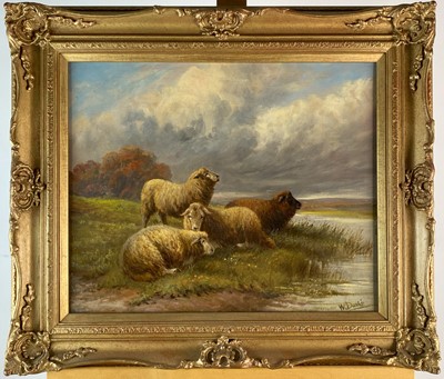 Lot 430 - British School (19th Century) Pair of Studies of Sheep in a Landscape