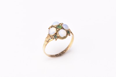 Lot 124 - A 19th century cluster ring