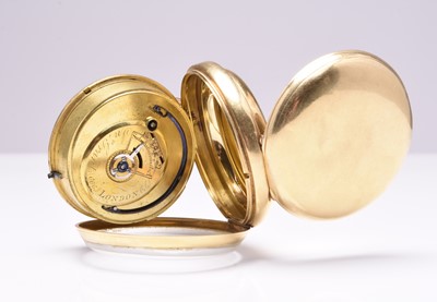 Lot 84 - John Grant: An 18ct gold open face pocket watch