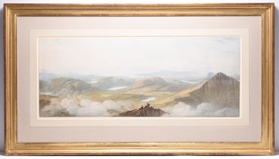 Lot 125 - John Varley (1778-1842) Panoramic View from Cader Idris, North Wales