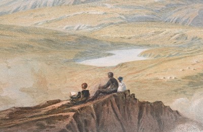 Lot 125 - John Varley (1778-1842) Panoramic View from Cader Idris, North Wales