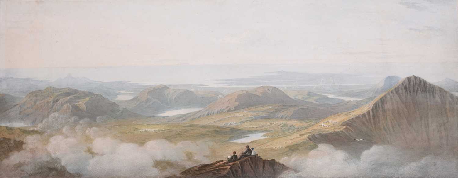 125 - John Varley (1778-1842) Panoramic View from Cader Idris, North Wales