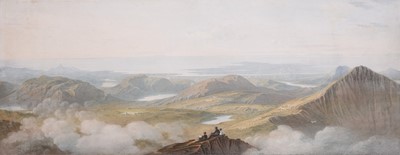 Lot 125 - John Varley (1778-1842) Panoramic View from Cader Idris, North Wales