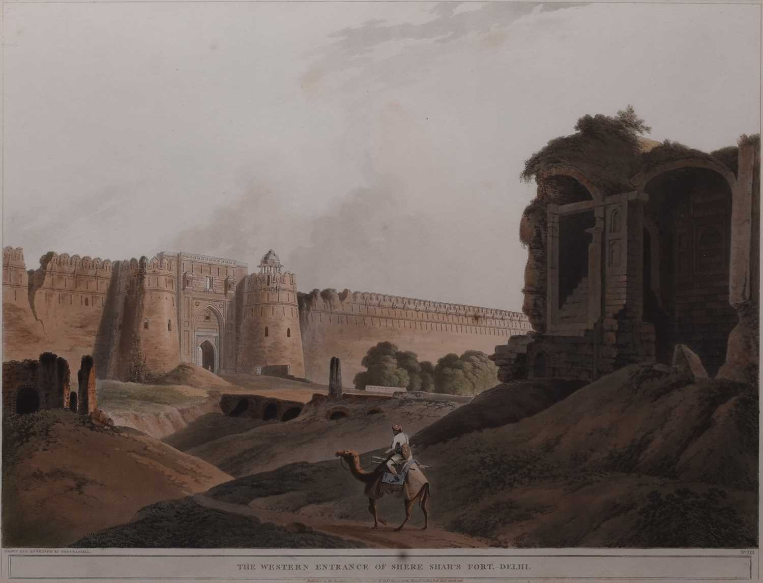 Lot 134 - Thomas Daniell (1749-1840) The Western Entrance of Shere Shah's Fort, Delhi