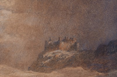 Lot 108 - Alfred William Hunt (1830-1896) Harlech Castle from the Dunes