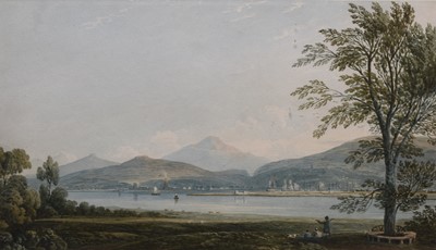 Lot 123 - John Varley (1778-1842) A Welsh Estuary