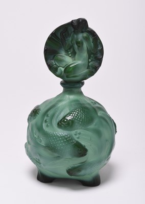 Lot 252 - An Art Deco 'Birth of Venus' perfume bottle by Curt and Henry Schlevogt, circa 1932