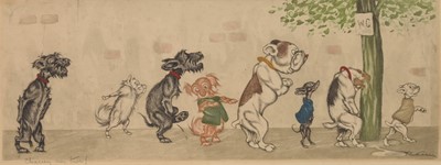 Lot 384 - Boris O'Klein (1893-1985) Two Prints from the Dirty Dogs of Paris