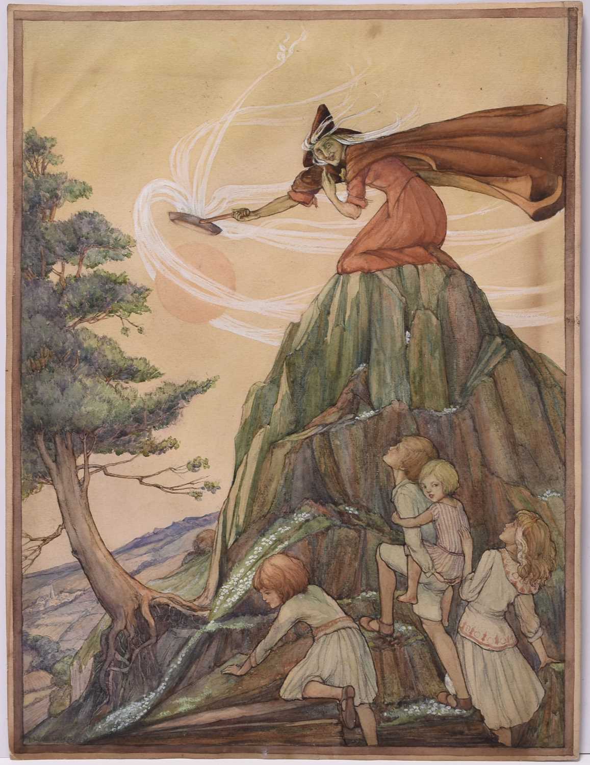 Lot 149 - Margaret Rice Oxley (1887-1965) Come Up Here, O Dusty Feet, Here is Fairy Bread to Eat!